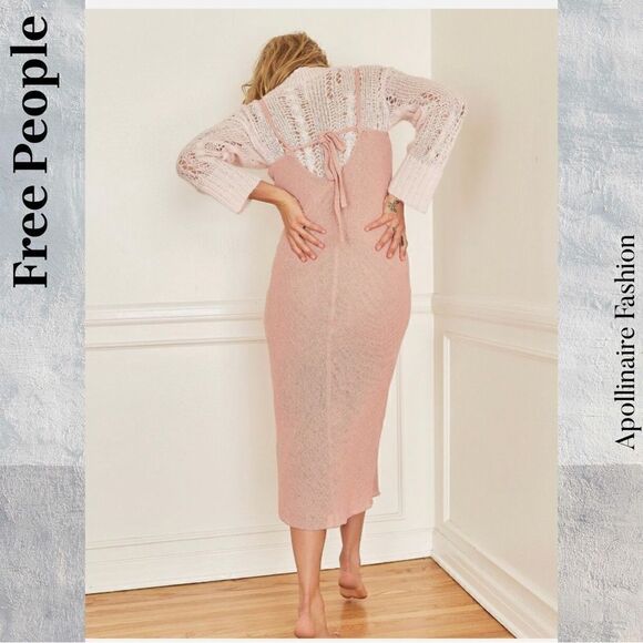 FREE PEOPLE WINNING COMBO BLAZER AND DRESS IN PINK SP NEW - Picture 3 of 10